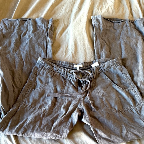 Joie women’s Gray Casual linen Pants - Picture 1 of 7